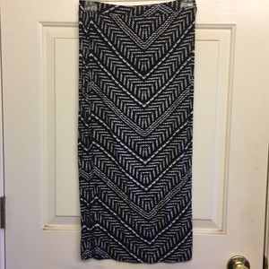 LAST CHANCE NWOT MattyM Black/White Pencil Skirt